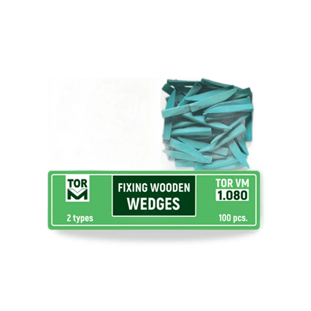 TOR VM Wooden Fixing Wedges (1.080), 2 Types, 100 pcs