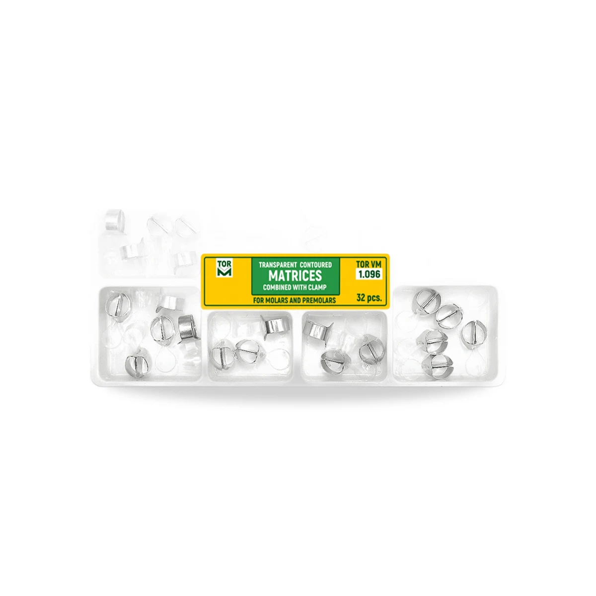 TOR VM Transparent Matrices for Molars (1.096) 32pcs