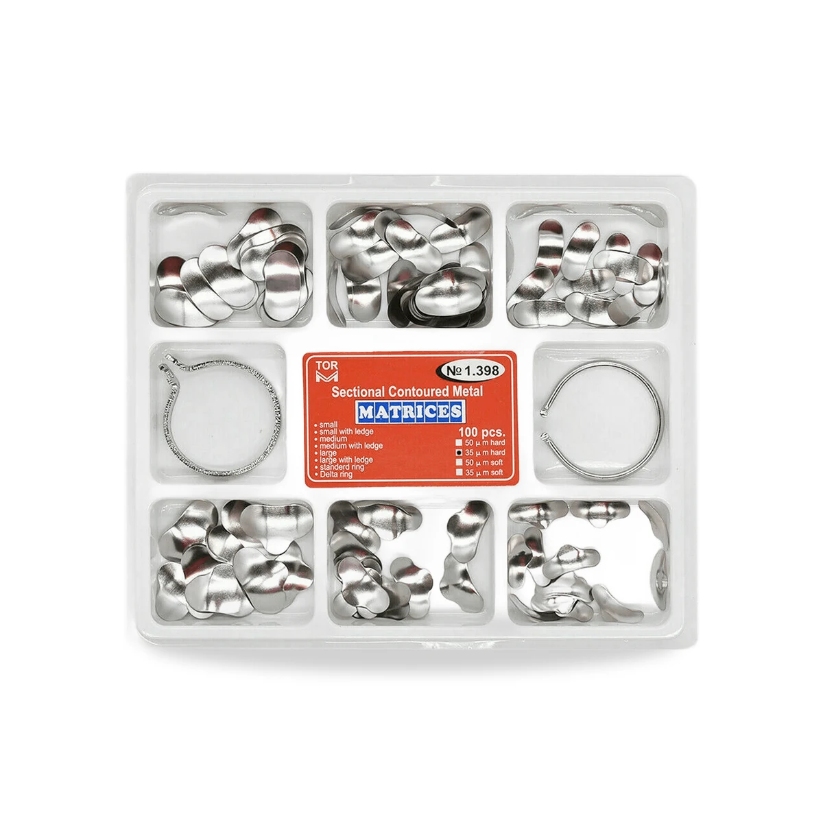 TOR VM Metal Matrix Bands No.1 (1.331) 12pcs