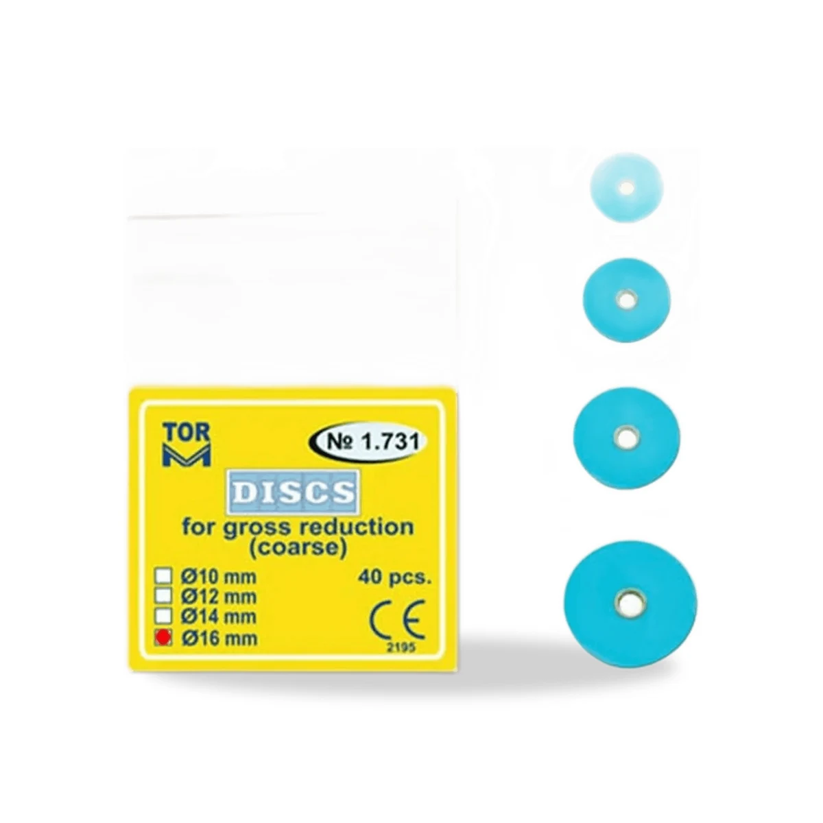 TOR VM Polishing Discs (1.731) 16mm 40pcs